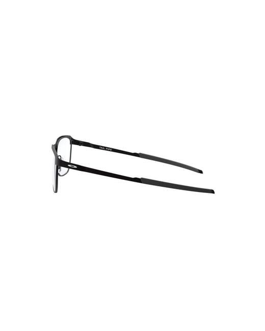 Oakley Black Ox3244 Tail Pipe 324401 Optical Frames Metal Squared Normal for men