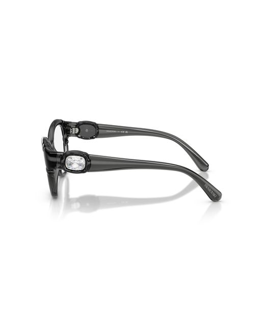 Swarovski Black Sk2057 1087 Optical Frames Injected Cat Eye Normal
