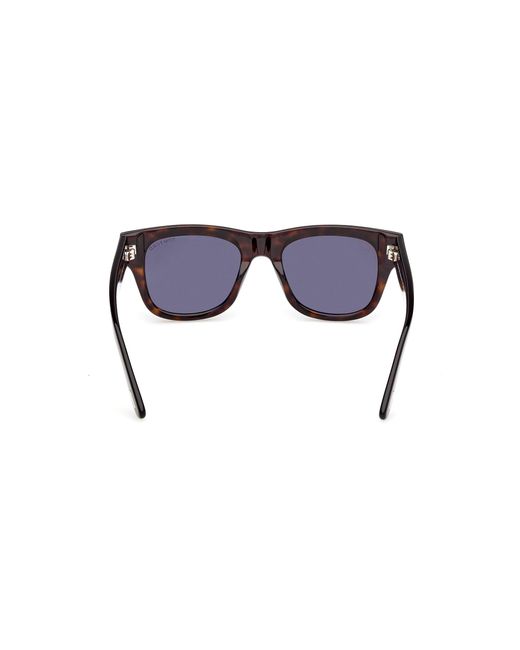 Tom Ford Black Ft1304 Finn-02 52A Sunglasses Acetate Smoke Squared Normal for men