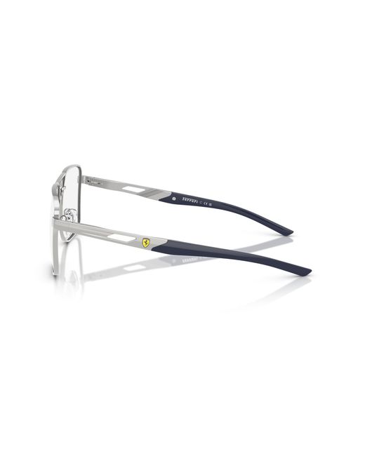 FERRARI SCUDERIA Black Fz7005 103 Optical Frames Metal Squared Normal for men