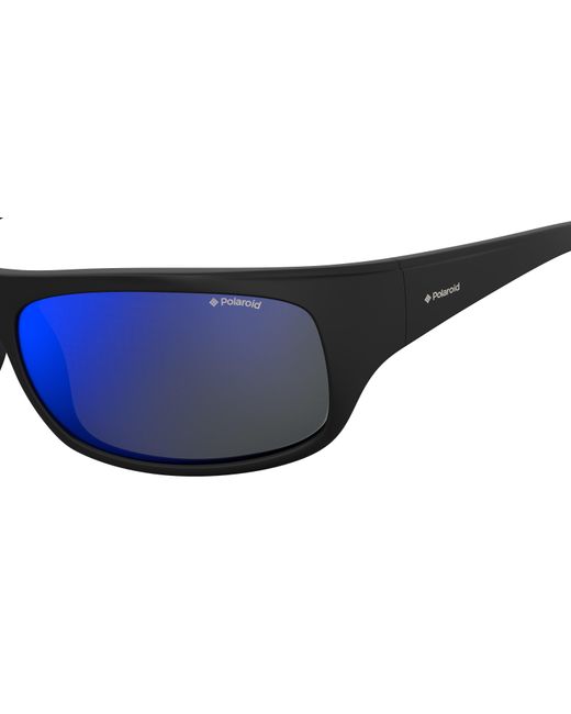 Polaroid Black 07886 003/5X Sunglasses Plastic Squared Mirror