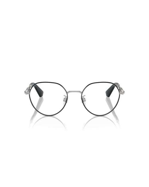 Burberry Black Be1388D 1230 Optical Frames Metal Round Normal for men