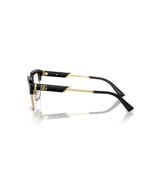 Dolce & Gabbana Black Dg5103 501 Optical Frames Injected Transparent Squared Normal for men