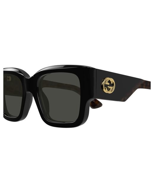 Gucci Black Gg1663S 001 Sunglasses Acetate Squared