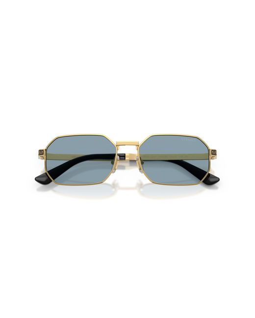 Versace Black Ve2297 100280 Sunglasses Metal Squared Normal for men