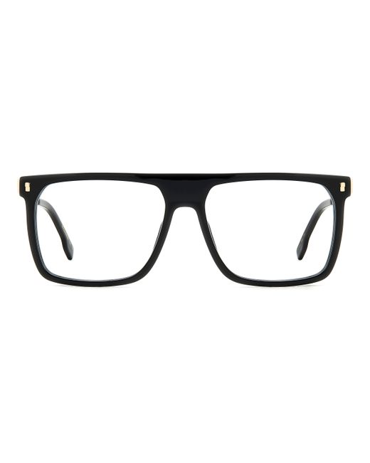 DSquared² Black D2 0122 2M2 Optical Frames Acetate Squared for men