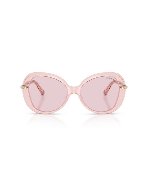 Swarovski Black Sk6059 1070P5 Sunglasses Acetate Butterfly Photochromic