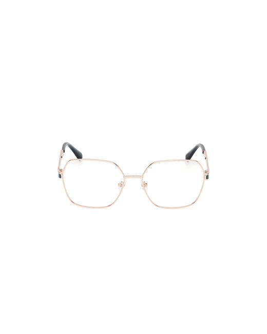 MAX&Co. Black Mo5139 028 Optical Frames Metal Squared Normal