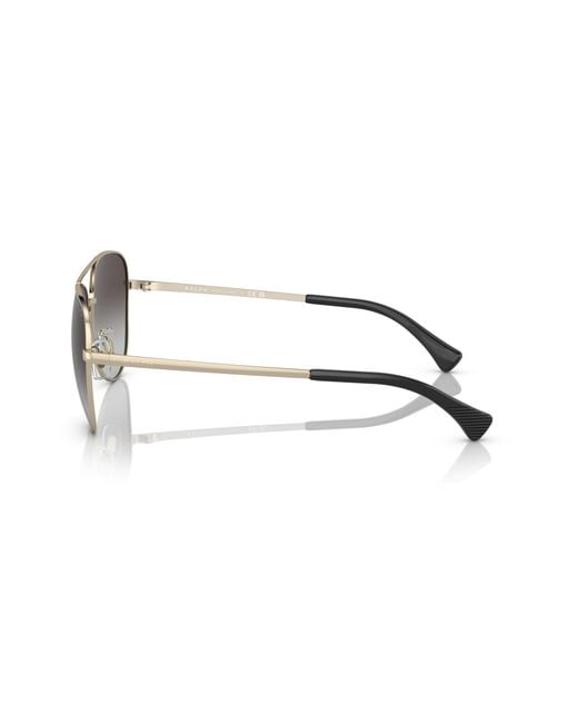Ralph Lauren Black Ra4139 91168G Sunglasses Metal Pilot Shaded