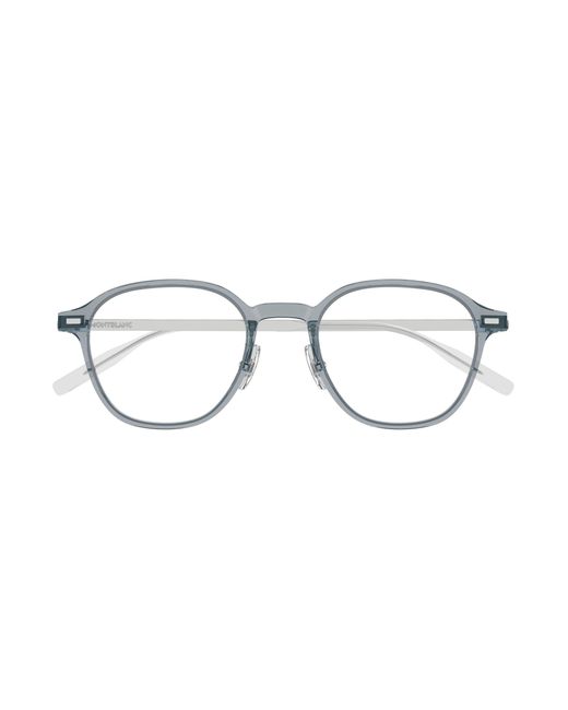 Montblanc Black Mb0427O 003 Optical Frames Transparent Round for men