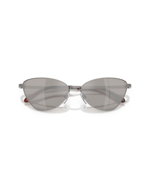 Ralph Lauren Black Rl7093 90026G Sunglasses Steel Squared Mirror