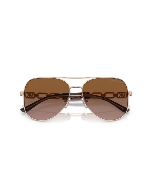 Michael Kors Black Mk1121 Chianti 110813 Sunglasses Metal Pilot Normal Shaded