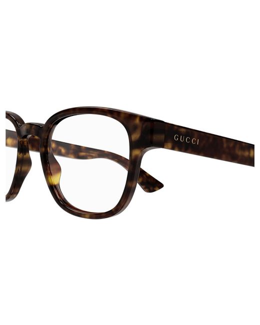 Gucci Black Gg1343O 002 Optical Frames Plastic Squared for men