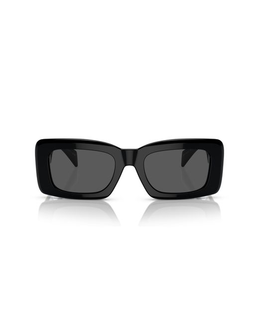 Versace Black Ve4444U Gb1/87 Sunglasses Acetate Squared Normal