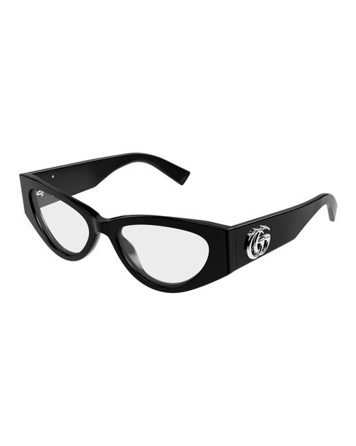 Gucci Black Gg1953O 001 Optical Frames Acetate Transparent Cat Eye