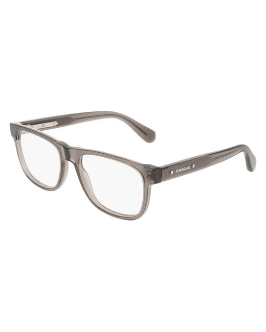 Ferragamo Black Sf3084 020 Optical Frames Acetate Squared Normal for men