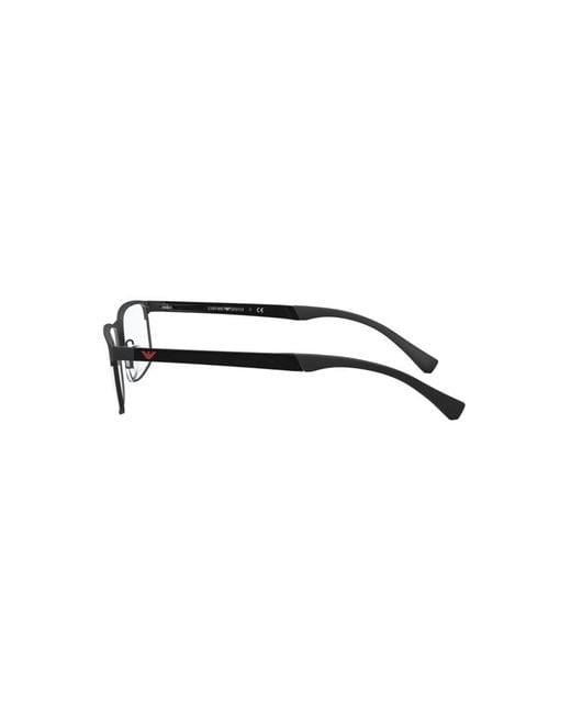 Emporio Armani Black Ea1112 3175 Optical Frames Metal Squared for men