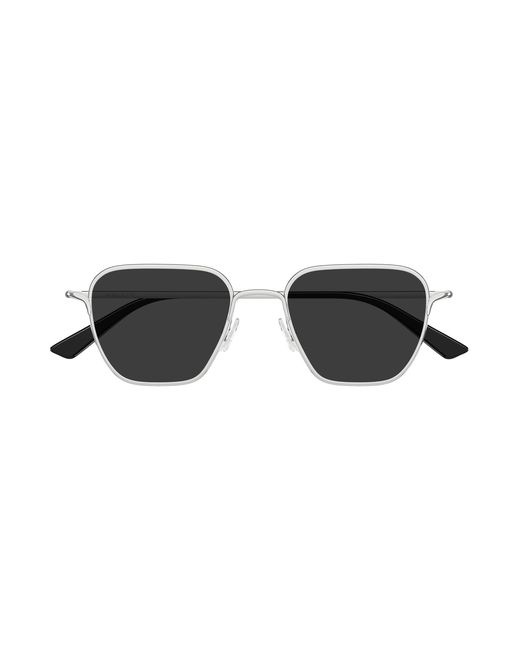 McQueen Black Am0561S 001 Sunglasses Metal Squared