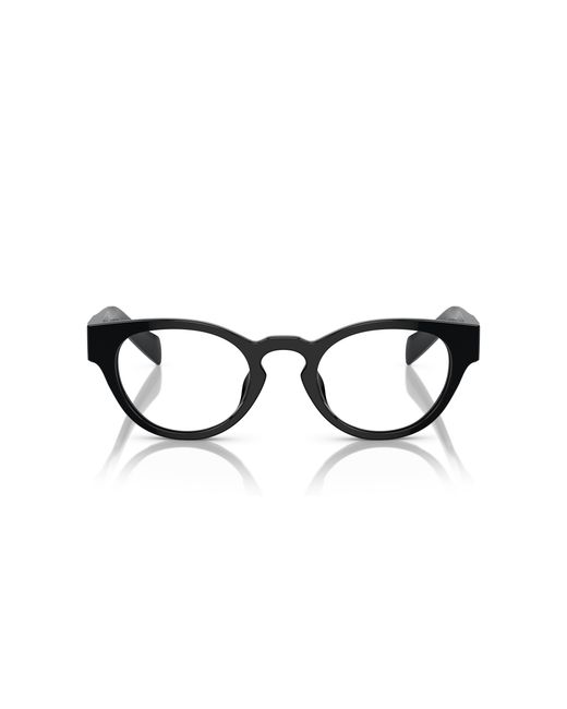 Prada Black Pr A11Vd 16K1O1 Optical Frames Acetate Round Normal
