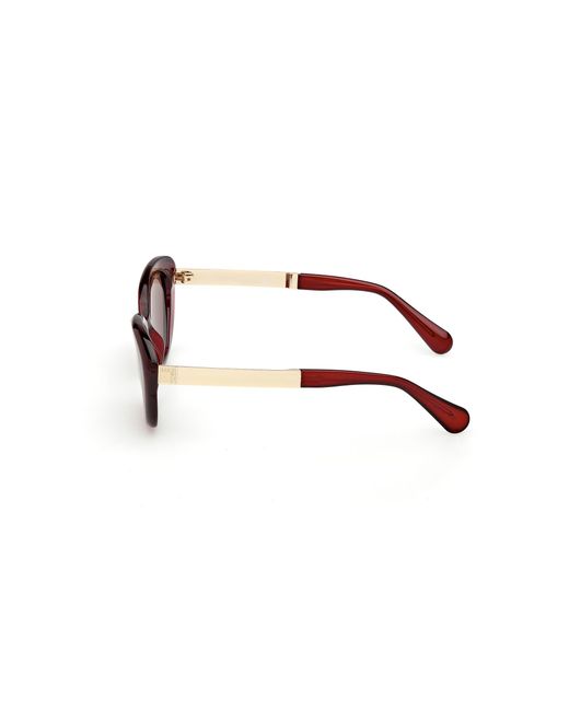 MAX&Co. Black Mo0133 66E Sunglasses Injected Round Normal