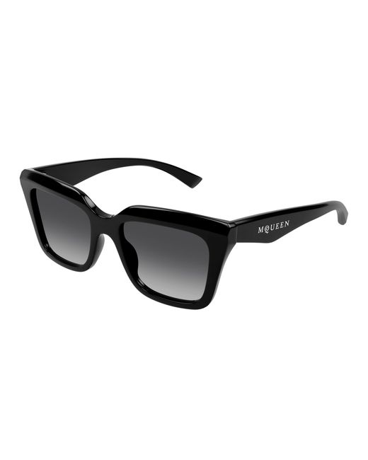 McQueen Black Am0473S 001 Sunglasses Acetate Squared
