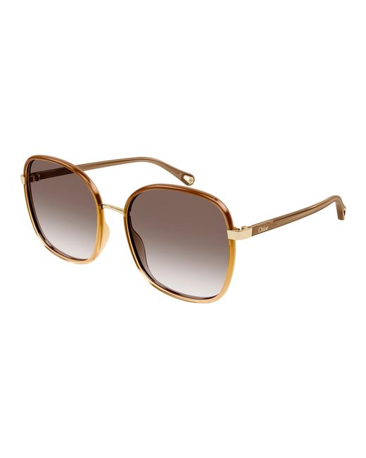 Chloé Black Ch0031S 012 Sunglasses Bio-Inject Squared Shaded