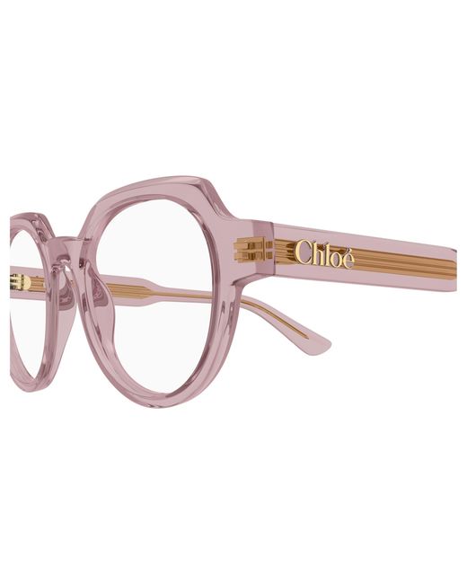 Chloé Black Ch0379O 004 Optical Frames Acetate Transparent Geometric