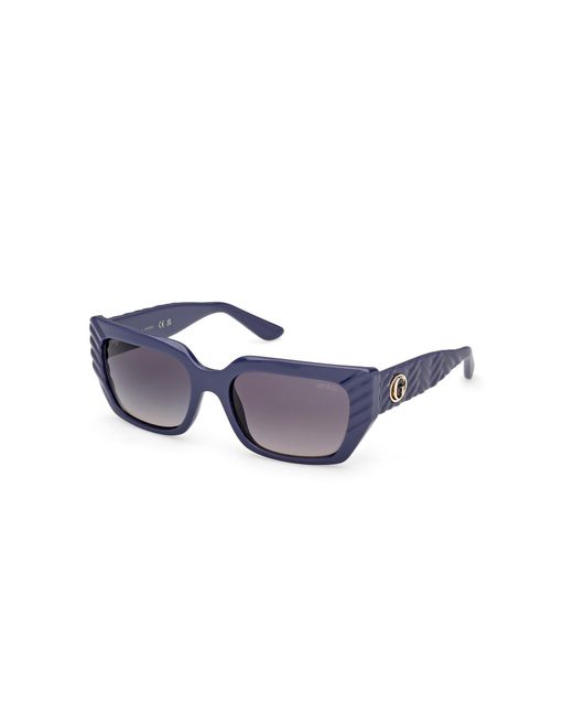 Guess Black Gu00254 90B Sunglasses Injected Smoke Squared Normal