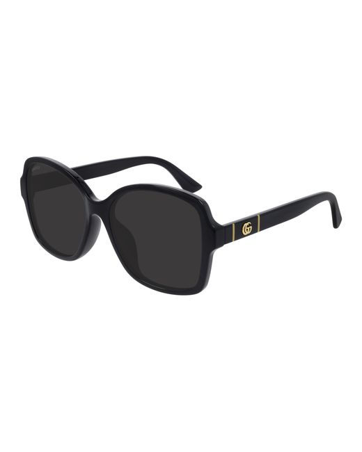 Gucci Black Gg0765Sa 002 Sunglasses Acetate Squared Normal
