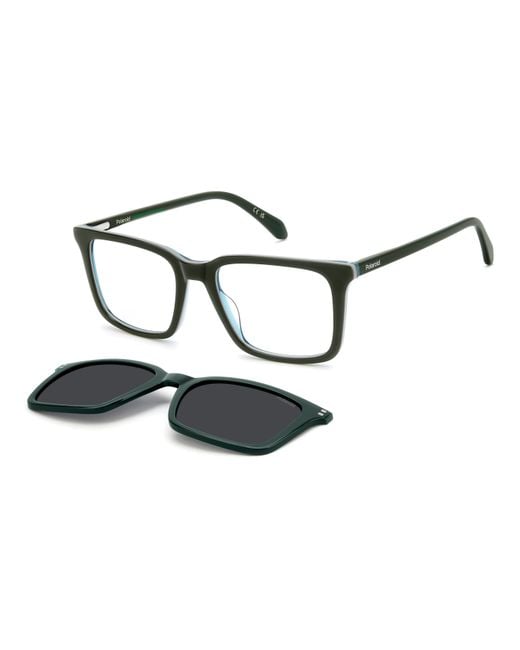 Polaroid Black Pld D604/C 1Ed/M9 Optical Frames Acetate Squared Polarized for men