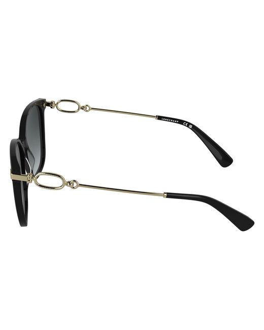 Longchamp Black Lo805S 001 Sunglasses Acetate Squared Normal