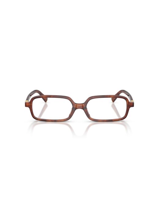 Miu Miu Black Mu 01Yv 26E1O1 Optical Frames Acetate Squared Normal