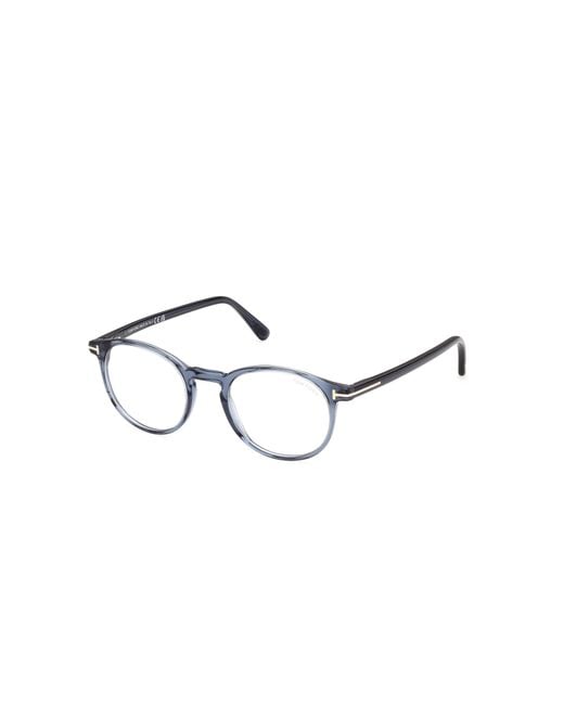 Tom Ford Black Ft5294 92 Optical Frames Acetate Round Normal for men