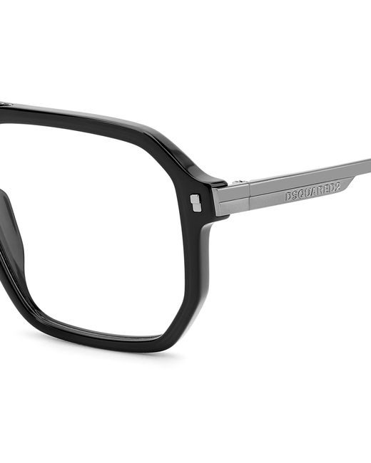 DSquared² Black D2 0123 Ans Optical Frames Acetate Squared for men