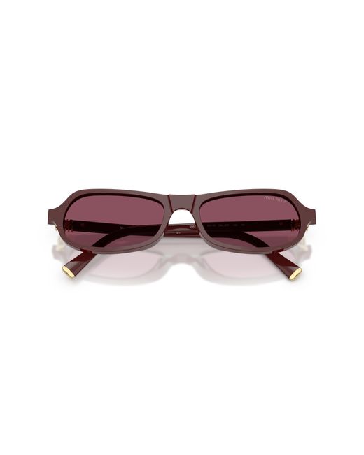 Miu Miu Purple Mu B10Su 26L20Y Sunglasses Acetate Geometric Normal