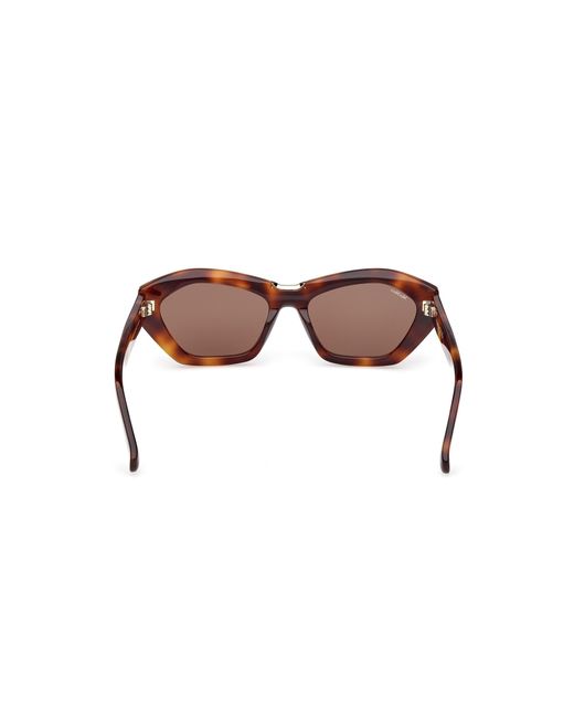 Max Mara Black Mm0169 Kate 52E Sunglasses Acetate Geometric Normal