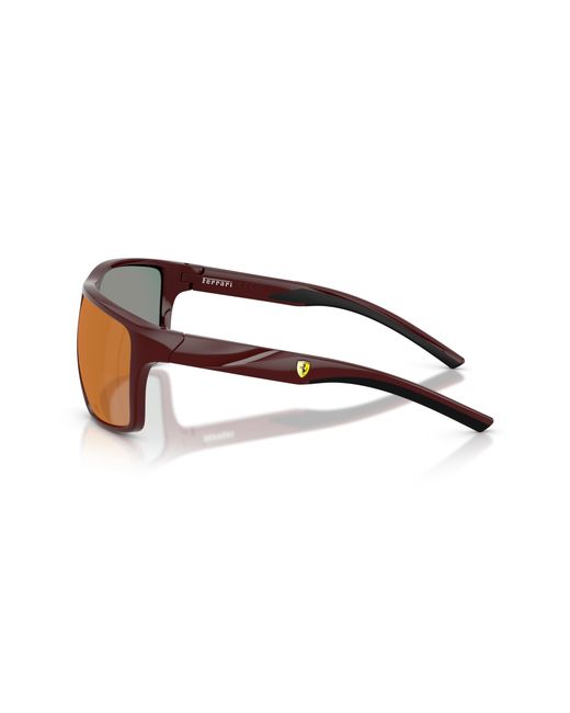 FERRARI SCUDERIA Black Fz6015U 525/6P Sunglasses Injected Pillow Normal Mirror for men