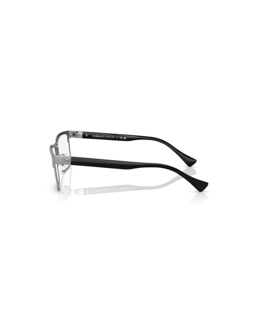 Versace Black Ve1285 1001 Optical Frames Metal Squared for men
