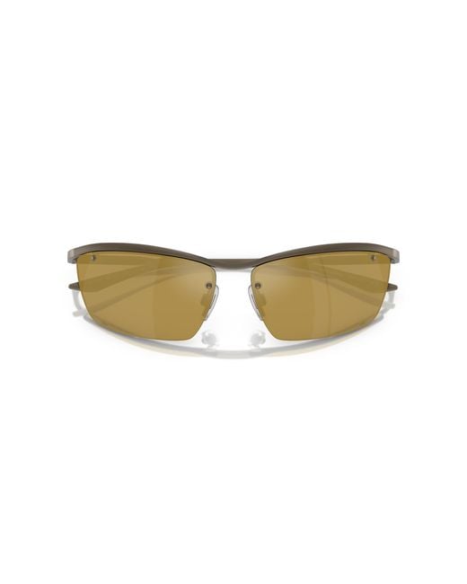 Dolce & Gabbana Black Dg2307 13527I Sunglasses Metal Squared Mirrored