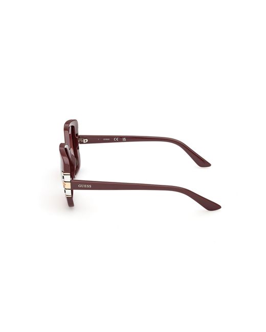 Guess Black Gu00294 69F Sunglasses Injected Squared Normal