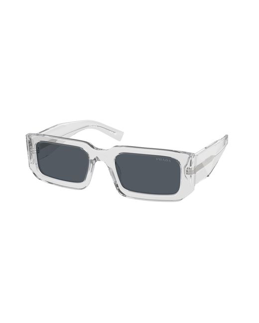 Prada Black Pr 06Ys 12R09T Sunglasses Acetate Squared Normal for men