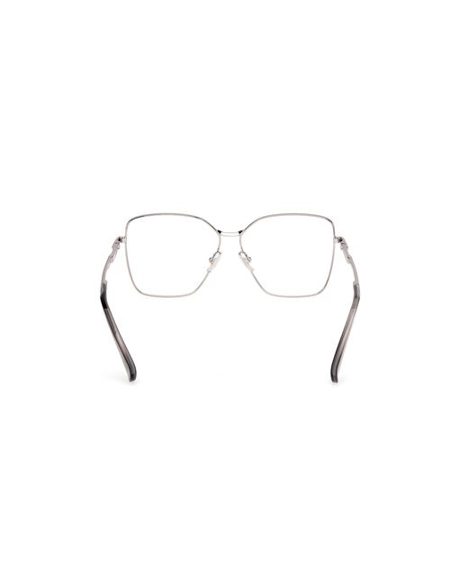 Max Mara Black Mm5187 014 Optical Frames Metal Round Normal