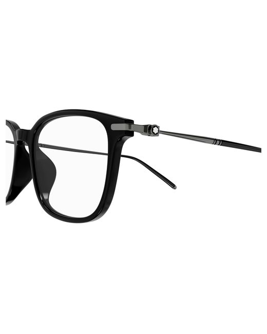 Montblanc Black Mb0413Oa 002 Optical Frames Acetate Transparent Cat Eye for men