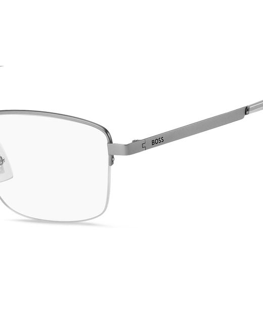 Boss Black Boss 1474/F R81 Optical Frames Steel Squared for men