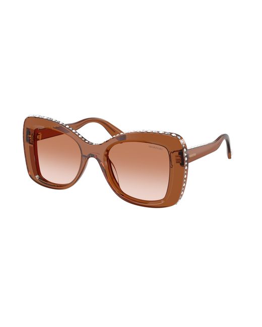 Swarovski Black Sk6062U 109573 Sunglasses Acetate Butterfly Normal Nuanced
