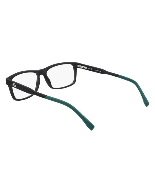 Lacoste Black L2876 N 001 Optical Frames Bio-Injected Squared Normal for men