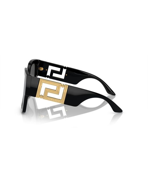Versace Black Ve4402 Gb1/87 Sunglasses Acetate Squared Normal