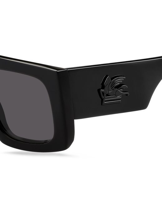Etro Black Screen 807/Ir Sunglasses Plastic Squared Normal
