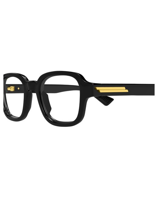 Bottega Veneta Black Bv1462O 007 Optical Frames Acetate Transparent Squared for men