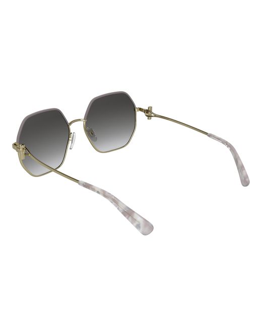 Longchamp Black Lo191S 723 Sunglasses Metal Squared Normal